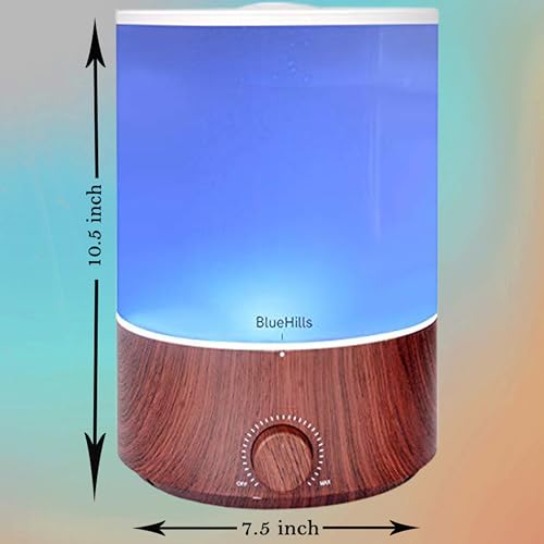 BlueHills Premium 4000 ml XL Essential Oil Diffuser 4L 4 Liter 70 Hour Run Humidifier Aromatherapy 1 Gallon Big Capacity H...