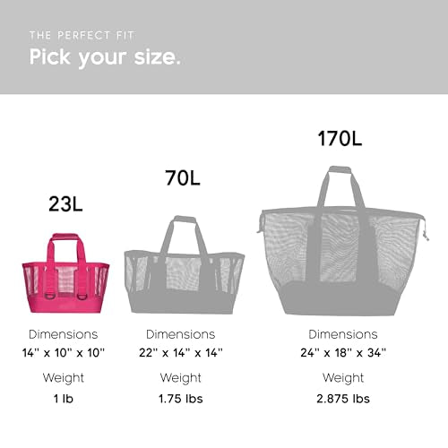 MISSION Boat Gear CASSI Heavy-Duty Outdoor Tote and Waterproof Marine-Grade Mesh Boat Bags