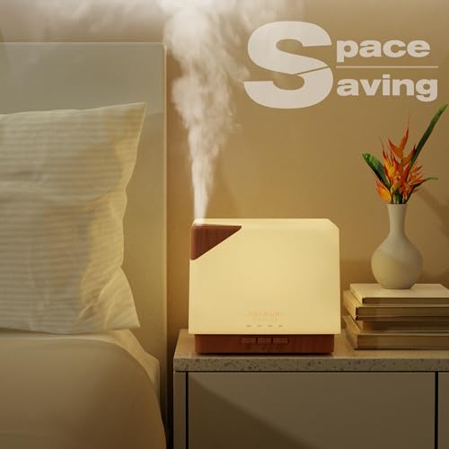 ASAKUKI Essential Oil Diffuser for Home, Large 700 ml Humidifier with Automatic Shut-Off, Scent Aromatherapy Diffuser with...