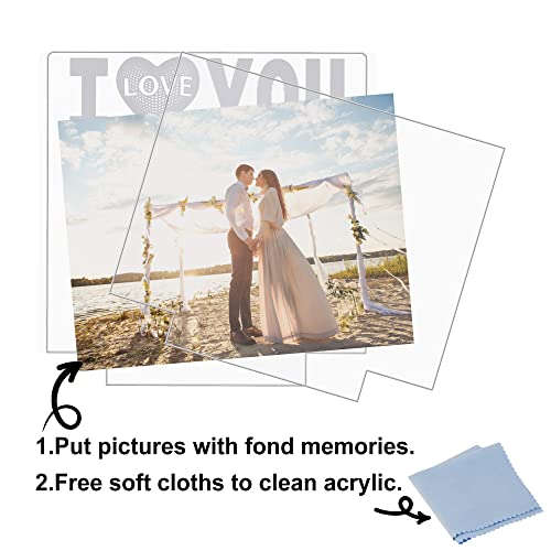 Attivolife I Love You Picture Frame for Women, Light up Photo Frame with LED Night Light, Gifts for Couple Husband Wife Me...