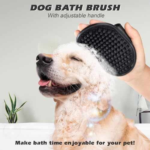2PCS Pet Grooming Tools - Double-Sided Brush for Shedding and Bathing, Suitable for Short/Long Haired Dogs Cats and Horse...