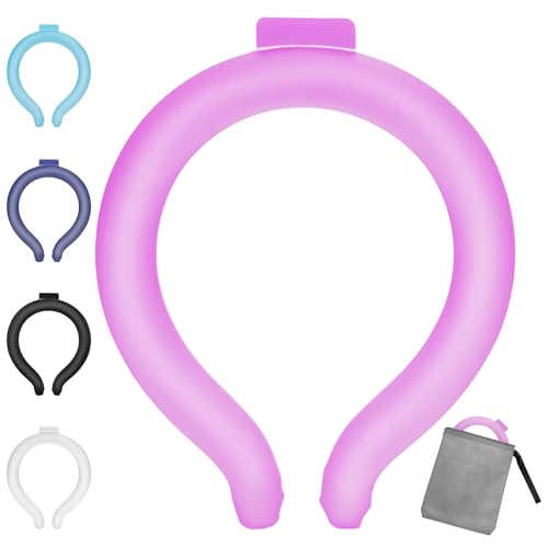 Neck Cooling Tube - Reusable Ice Neck Cooler, Wearable Cooling Neck Wrap for Personal Cooling Relief, PCM Cooling Device f...