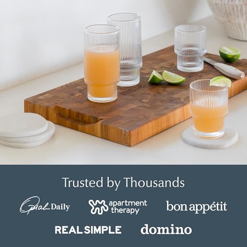 Dorai Home Stone Coasters Set - Diatomaceous Earth Water-Absorbing Drink Coaster for Coffee Table, Kitchen or Bar, Modern ...