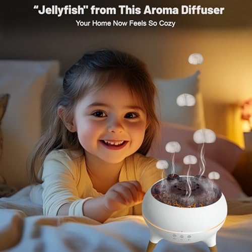 Aroma Diffuser with 7-Color Changing Lights, Quiet Ultrasonic Essential Oil Diffuser for Home, Auto Shut-Off, Cool Mist Hu...