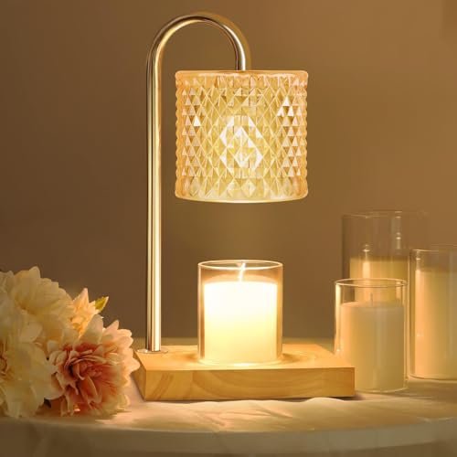 Candle Warmer Lamp with Timer Dimmer, Birthday Gifts for Women Mom, House Warming Gifts, Elegant New Home Decor, Wax Warme...
