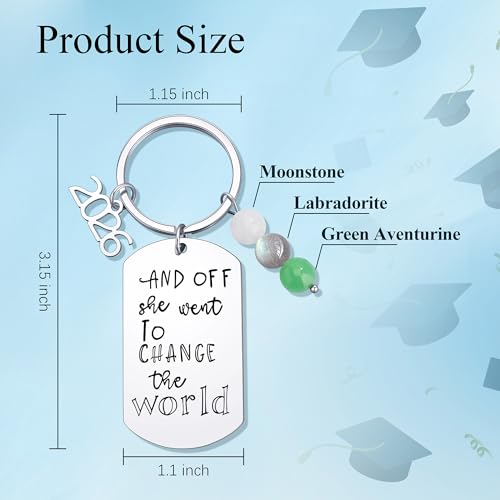 JoycuFF 2026 Graduation Gifts for Her Class Of 2026 Keychian Gift University College High School Graduate