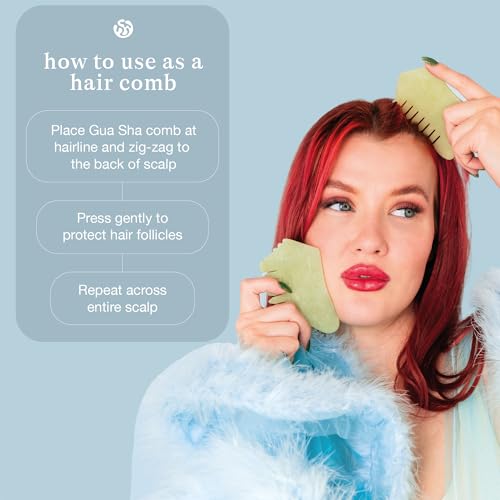 Bohemia Skin Gua Sha Facial Tools – Lymphatic Drainage Massager Stone & Face Massage Tools, Guasha Tool for Face. Great Se...