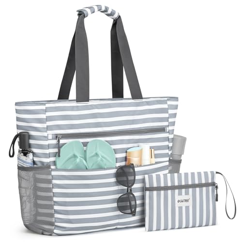 G4Free Beach Bag, Waterproof Sandproof Beach Tote Bag, Large Capacity Foldable for Women