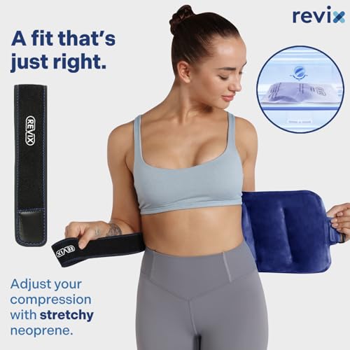 REVIX Ice Pack for Injuries Reusable Gel for Lower Back, Cold Packs for Back Shoulder, Elbow, Hip, Leg, Wrap Around Entire...