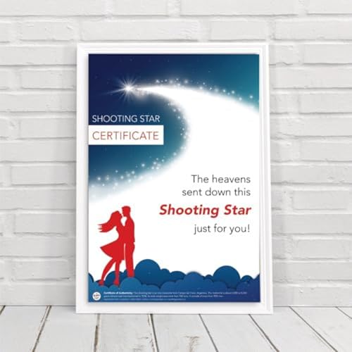 happylandgifts® Romantic Gift Set | Shooting Star | Unusual Gift | Real Meteorite in Red Heart Box | Tea Light | Rose Peta...