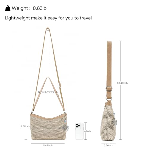 Kiss Sea Crochet Bag for Women Beach Purse for Women Vacation on Spring Summer