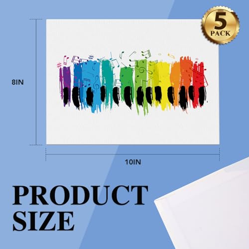 ESRICH Canvas Boards for Painting, 5 Pack Canvases for Painting 8x10 Cotton Primed Acid Free Blank Canvas Panels for Oil P...