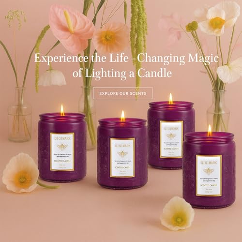 6 Pack Candles for Home Scented, Christmas Gifts Candle Set for Women, 42 oz 300 Soy Wax Long Lasting Candles Gift for Bir...