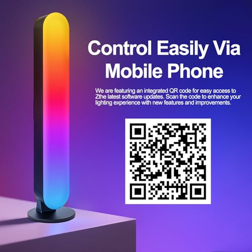 TRIPLE RABBIT RGB Light Bar,Smart LED Light Bar for Room,16 Million Colors,Three Control Modes,Dynamic Music Sync Mode,213...