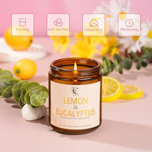 Scented Candles Set, 4Pack Floral Candles, Women Candles Gifts Valentine's Day Gift for Her Long Lasting Soy Wax Candle No...