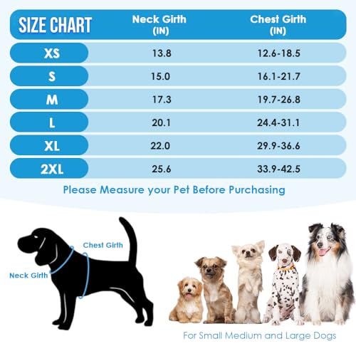 SlowTon Dog Cooling Vest with Handle - Pocket for Ice Pack, UV Protection Breathable Cooling Shirt for Large Medium Small ...