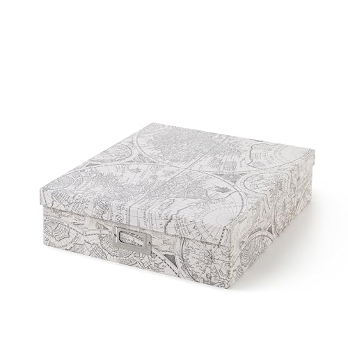 Soul & Lane Scrapbooking Storage Box: 14.8 × 13.0 × 3.7 In, Large Keepsake Organizer for Photos, Memorabilia, and School M...