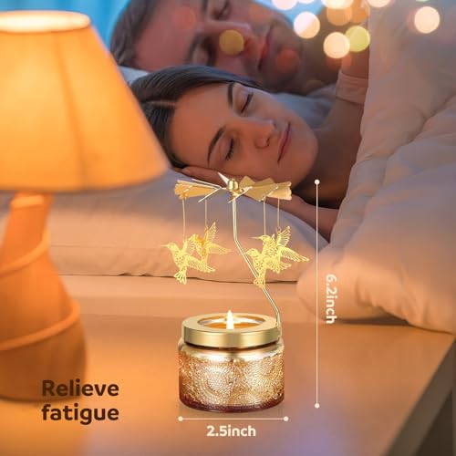 Unique Hummingbird Rotating Scented Candle – Gifts for Women Who Have Everything, Funny Birthday Present for Mom Grandma W...