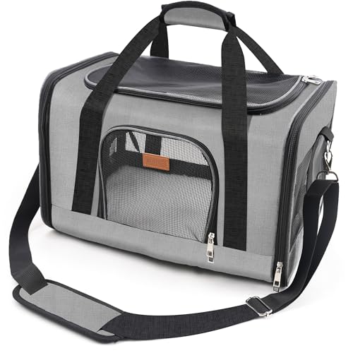 ROYPET Cat Carrier,Portable Pet Carrier Bag for Cats and Small Dogs,Foldable Soft-Sided and Scratch-Proof mesh Cat Bag Pet...