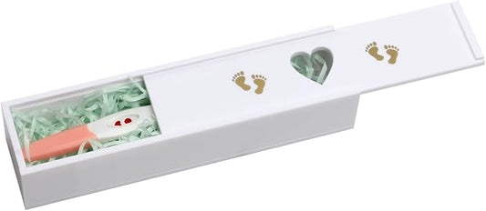 Lxmxgk Pregnancy Test Keepsake Box, Pregnancy Acrylic Announcement Gift, Surprise Pregnancy Announcement Box, Baby Memory ...