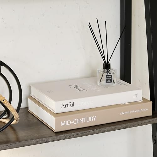 Aesthetic Decorative Books - Set of 2 Stylish Boxes Enhance Your Coffee Table, Bookshelf or Mantel Decor - Beautiful Fake/...