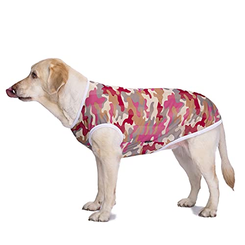 2 Pack Camo Dog Tshirts for Medium Large Dogs, Quick Dry Dog Cooling Vest Shirt T-Shirts Girl Boy,Breathable Stretchy Tank...