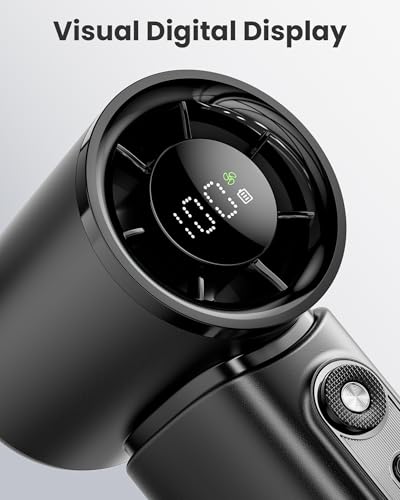 Koonie 19000 RPM High Speed Portable Handheld,100 Speeds Mini Turbo, 3600mAh, 12H Max Cooling Time, Digital Display, 5" He...
