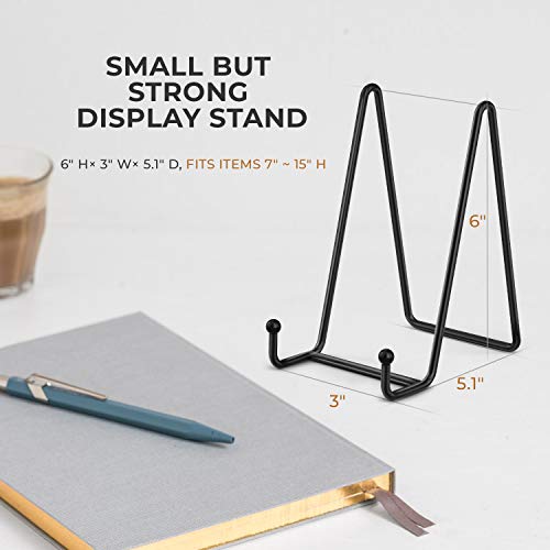 TR-LIFE Plate Stands for Display - 6 Inch Stand + Metal Frame holder stand Picture, Decorative Plate, Book, Photo Easel (2...