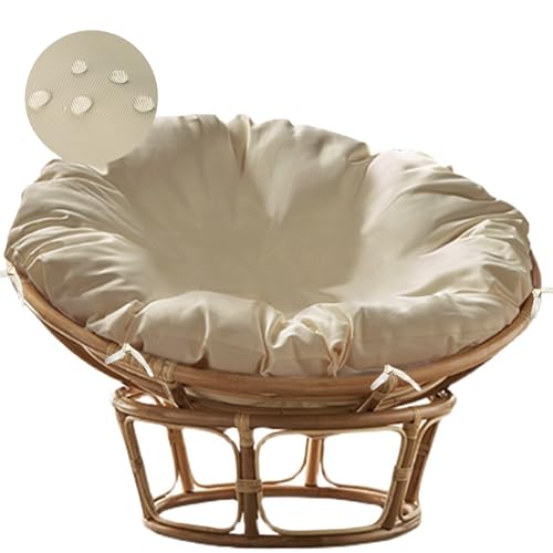 Sqodok Papasan Cushion Cover Only, 50in Outdoor Indoor Papasan Chair Cushion Covers Water Resistant, Machine Washable Papa...