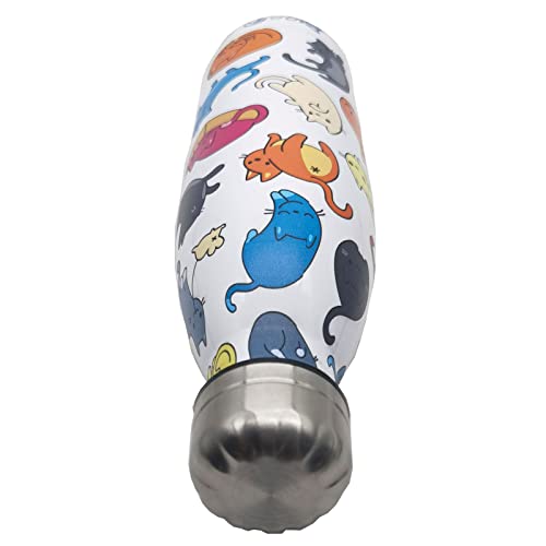 Makachen Cat Insulated Sport Water Bottles Stainless Steel Travel Mugs BPA Free Tumbler For Outdoor Camping Travel 20oz