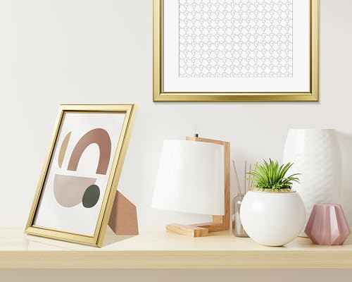 LaVie Home 4x6 Picture Frames (6 Pc, Gold) Simple Designed Photo Frame with High Definition Glass for Wall Mount & Table T...