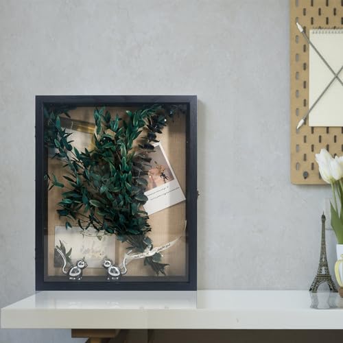 Hodeframe Graduation Shadow Box Frame 13x16, Large Graduation Frames with Glass Window, Metal Lock, Memory Box for Graduat...