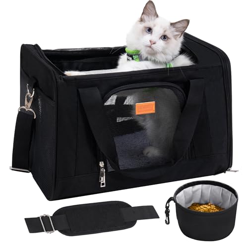 ROYPET Cat Carrier,Portable Pet Carrier Bag for Cats and Small Dogs,Foldable Soft-Sided and Scratch-Proof mesh Cat Bag Pet...