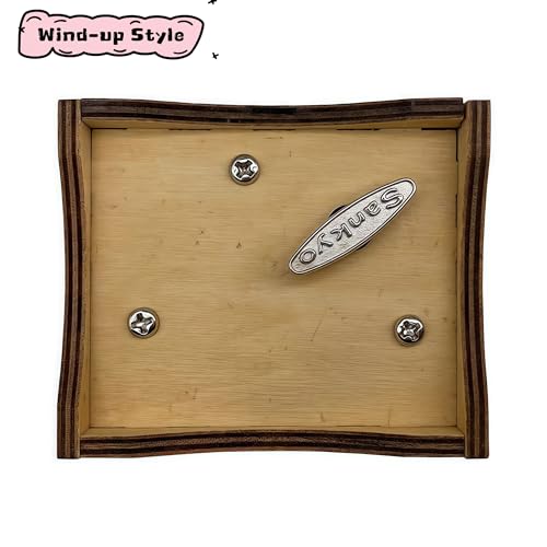 Teykst Remember Me Wood Music Box for Father's Day Birthday Anniversary, 18 Note Wind-up Wooden Engraved Musical Boxes Gif...