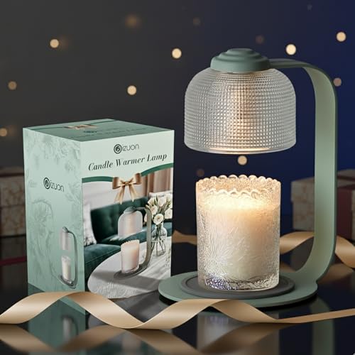Oizuon Candle Warmer Lamp with Timer - 4.92'' Dimmable Candle Lamp Warmer, Christmas Birthday Gift for Women & House Warmi...