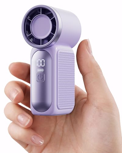Gaiatop Portable Handheld Mini Fan, 6 Speeds 16900 RPM High Velocity Personal Fan with LED Display, USB Rechargeable, Mini...