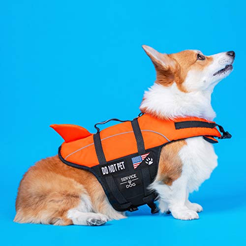 10 Pieces Service Dog Patches Ask to Do Not Pet Patch Vest Removable Tactical Pet in Training Hook and Loop Harness Americ...