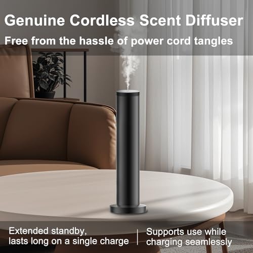 Wireless Hotel Scent Diffuser Starter Kit- Cordless Rechargeable Diffuser for Whole House - Hotel Scents Collection - App ...