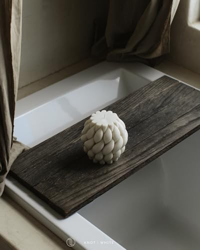 LAWA Knot Ball Candle - Large Beautiful Handmade Pillar Scented Soy Wax Elegant Bubble Aesthetic Candle Housewarming Gift ...