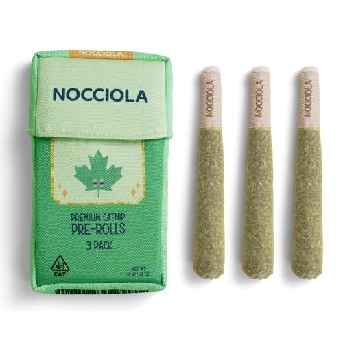 Nocciola 3 Pack Catnip Toys for Cats, Funny Cat Toys Filled with 100% Pure Organic Catnip, Safe Kitten Teething Chew and K...