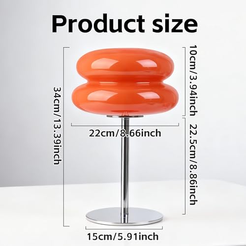 xiaojuande Bedroom Mushroom lamp, Medieval Modern Bedside Table lamp for Night Stands, Vintage dimmable Small Lamps, Cute ...