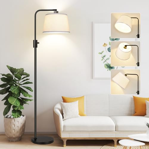 【Upgraded】 Dimmable Floor Lamp, 1000 Lumens LED Edison Bulb Included, Arc Floor Lamps for Living Room Modern Standing Lamp...