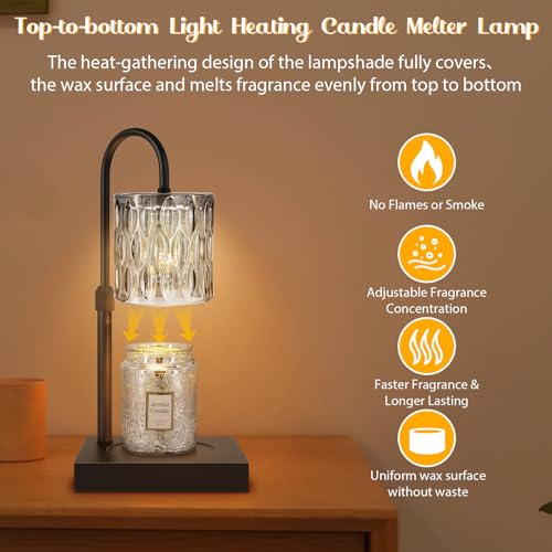 Candle Warmer Lamp with Timer, Electric Candle Warmer for Jar Candles, House Warming Gifts, Birthday Gifts for Mom Women F...