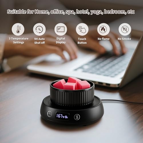 Lyty Wax Melt Warmer 3-in-1 Candle Warmer with Timer, Electric Scented Wax Melter Fragrance Wax Cube Burner for Home Bedro...
