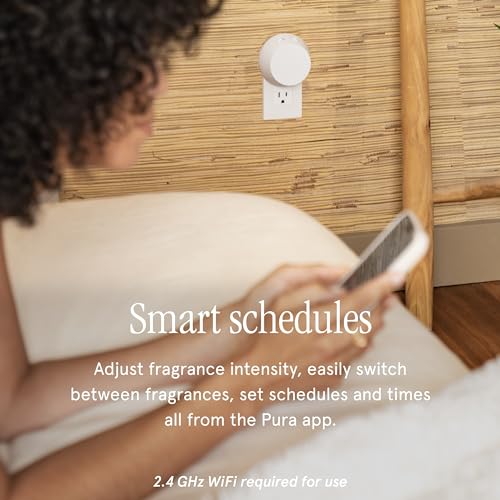 Pura Smart Home Fragrance Device Starter Set - Pura 4 - Scent Diffuser for Home - Includes Fragrance Aroma Diffuser - Squa...