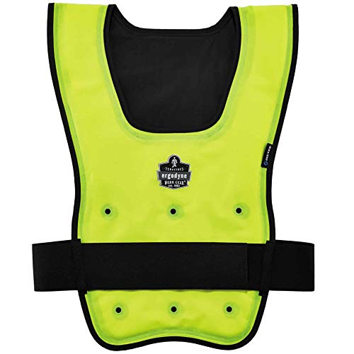 Evaporative Cooling Vest, Wearer Stays Cool and Dry, Breathable Comfort, Pull Over Design, Ergodyne Chill-Its 6687