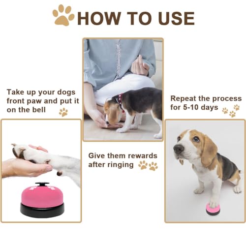 KEXIAVA 2 Pack Dog Door Bells Dog Doorbell to go Outside Puppy Train Bell for Dogs to Ring to go Potty Puppy Toilet Traini...