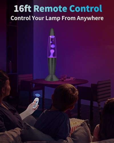 Color Changing Black Liquid Motion Lamps: 17 Colors LED Night Light for Adults with Remote & Timer, Smart Ambient Mood Lig...