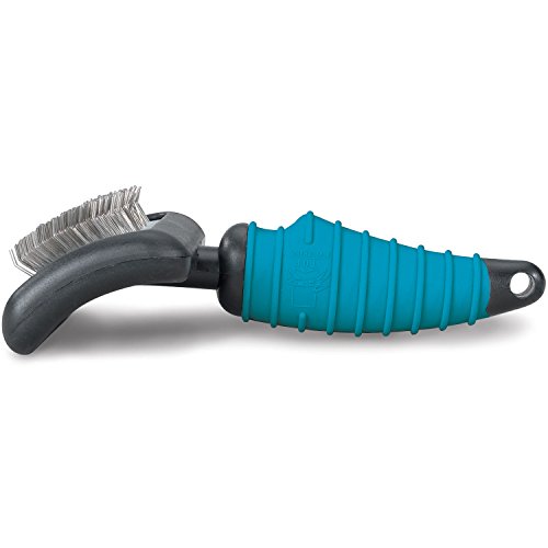 Master Grooming Tools Ergonomic Slicker Brushes — Molded Brushes for Grooming Dogs - Medium, 4" x 2½", Black