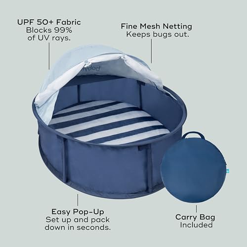 Babymoov Babyni Anti-UV Pop-Up Tent, UPF 50+ Sun Protection, Portable Baby Sun Shelter with Mosquito Net, Lightweight Trav...